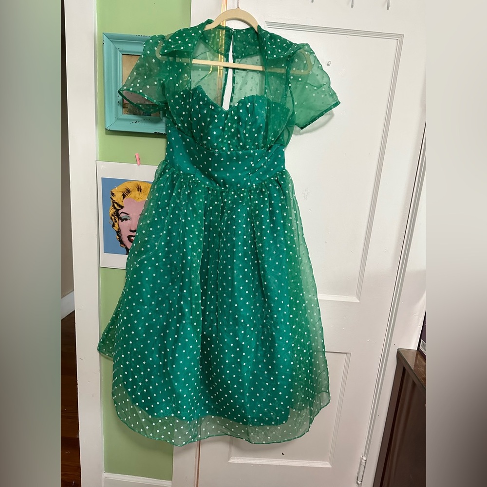 Unique Vintage Polka Dot Dress
